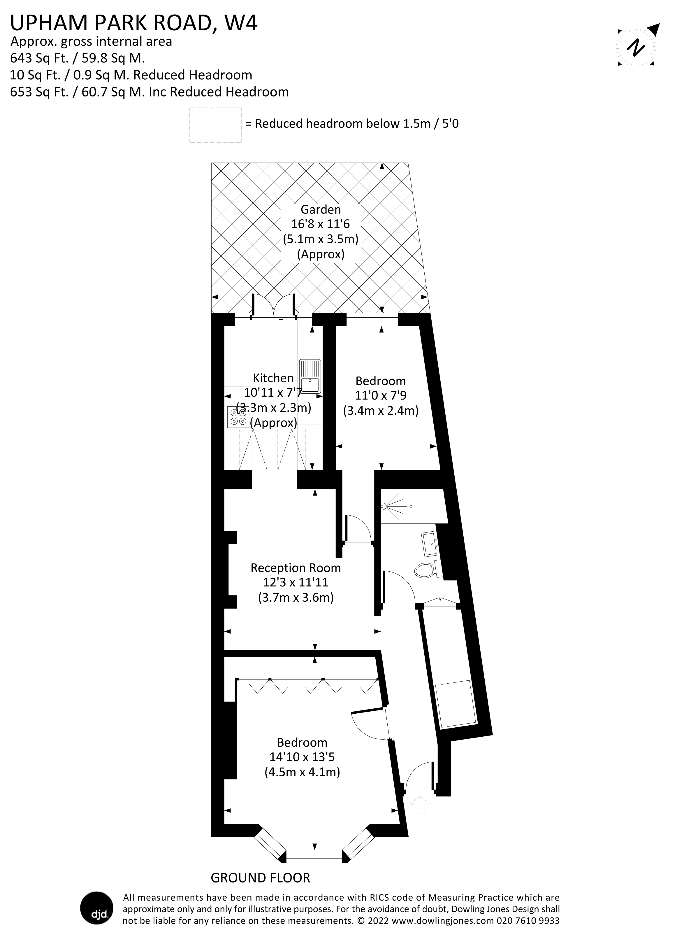 Upham Park Road, Chiswick W4, 2 bedroom flat to rent 62393787