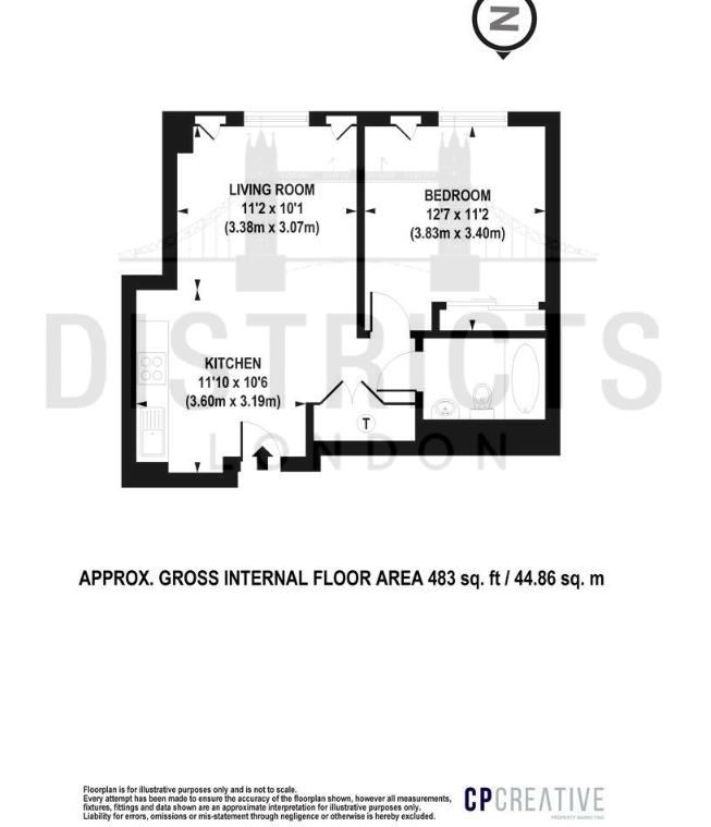 34.08 Strata Building, 8 Walworth Road, London floorplan