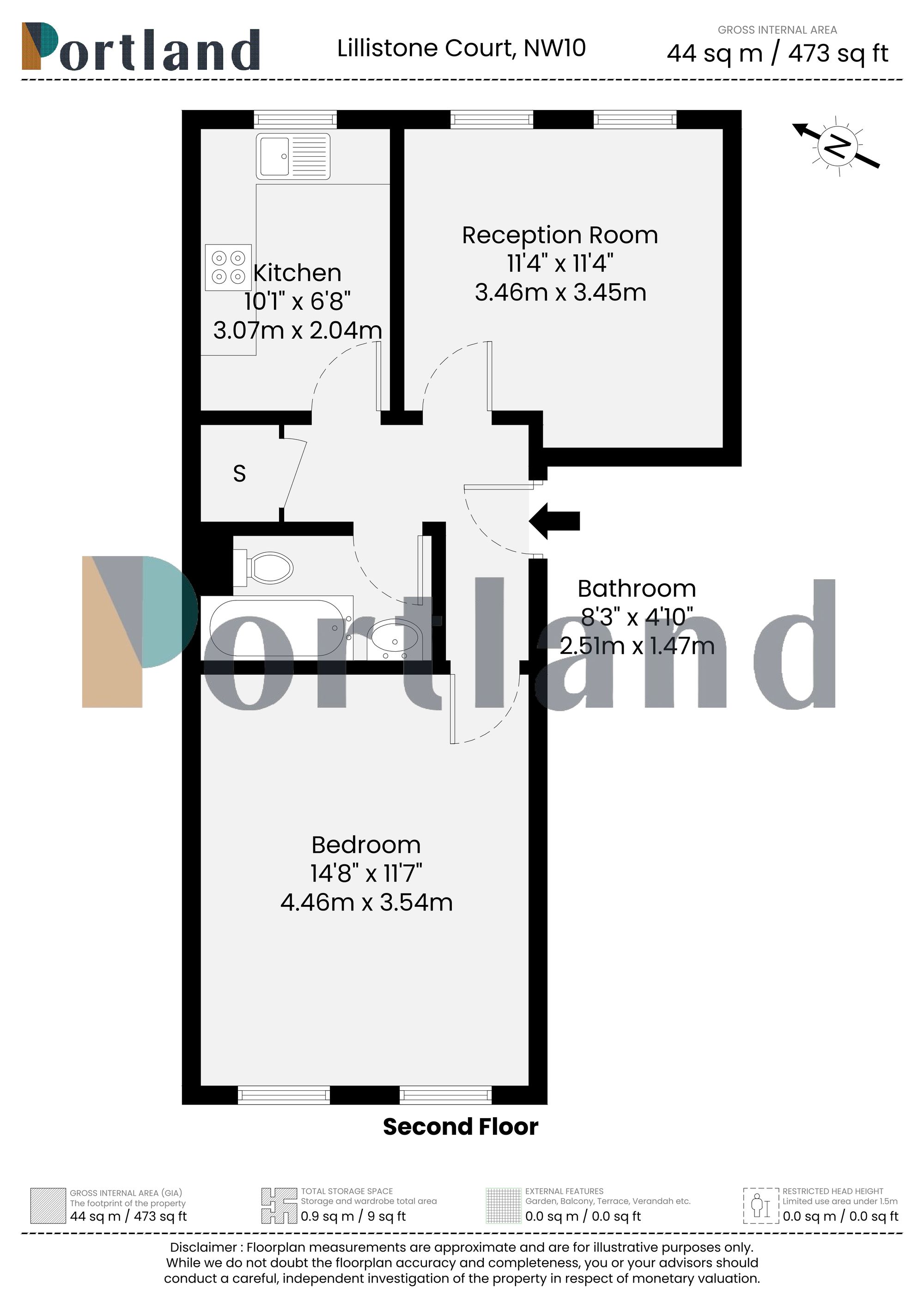 Flat 5, Lillistone Court 27-29 Craven Park, London floorplan