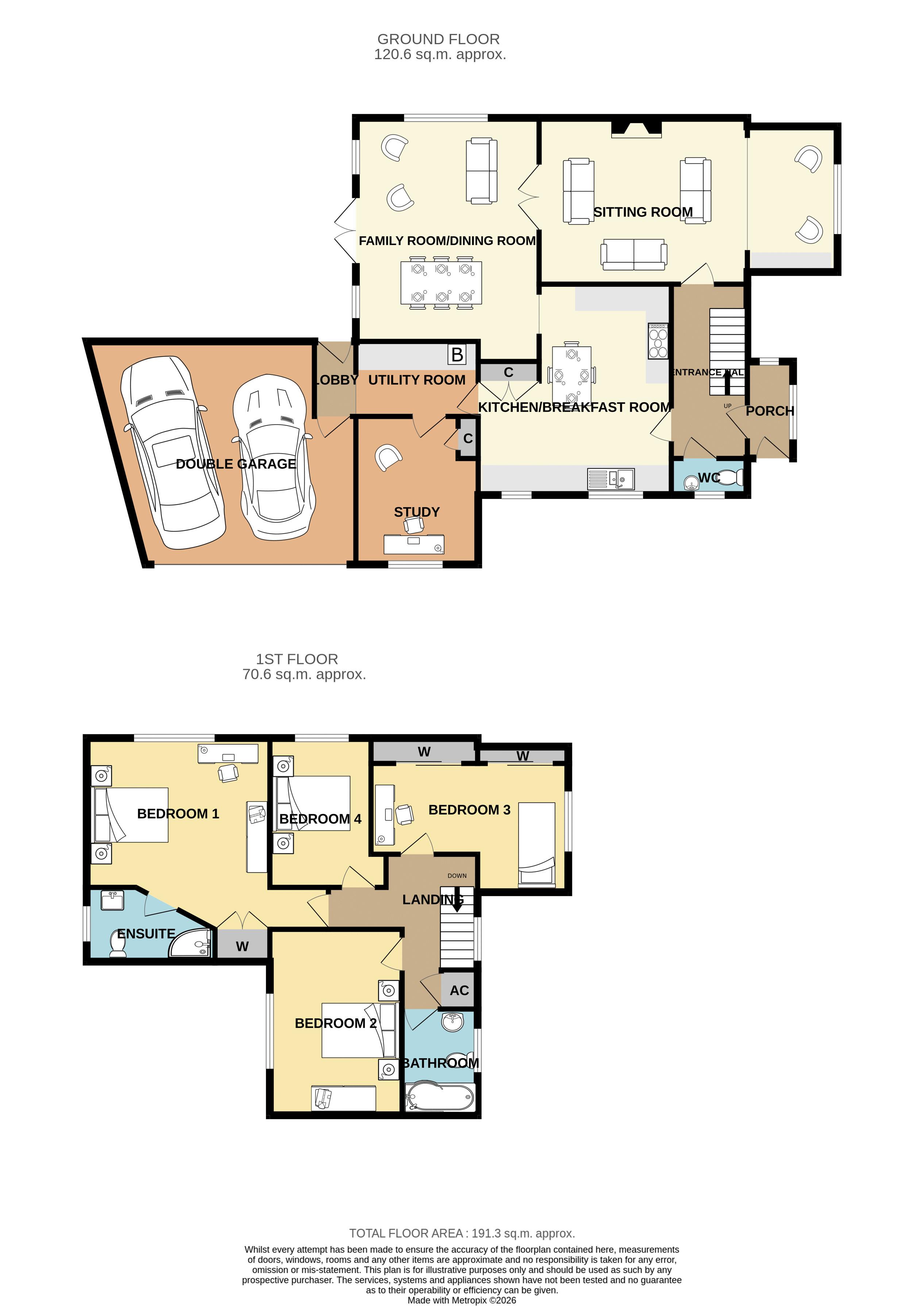 The Corner House, 19 Portland Road, Langport floorplan