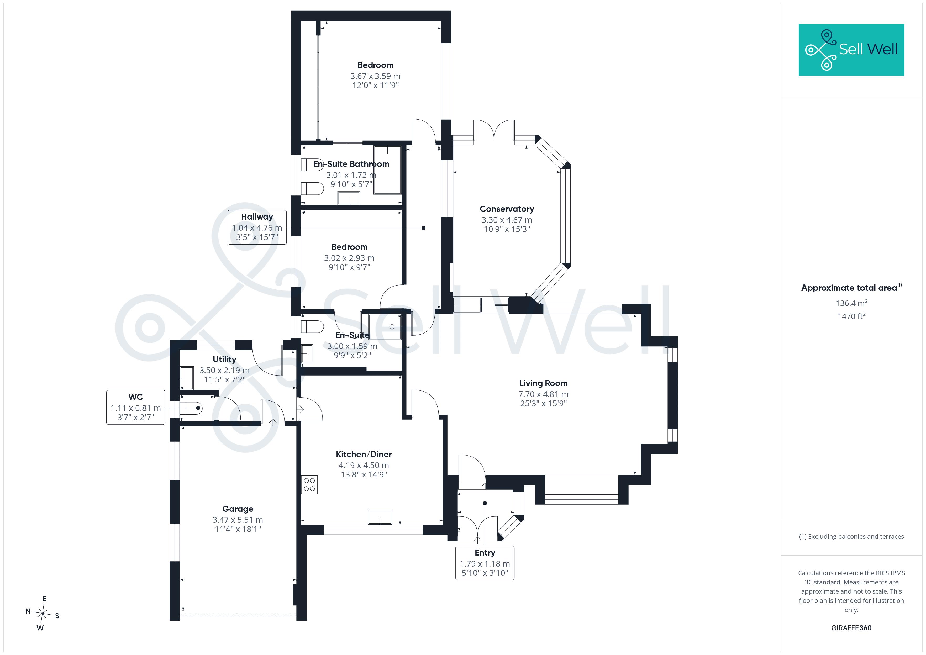 46, Crossfield Drive, Manchester floorplan