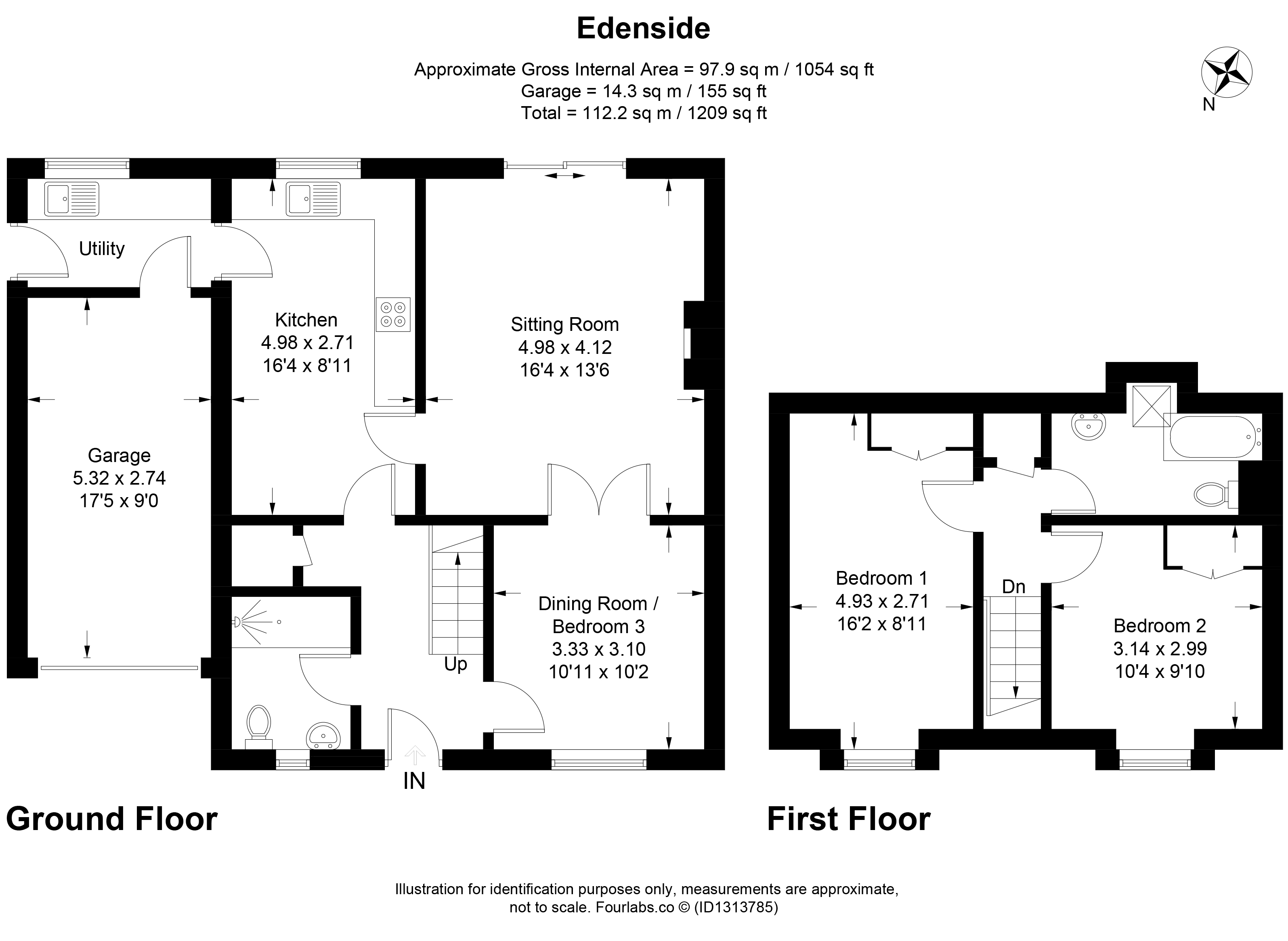 Edenside,, Priestlands, Dorset floorplan