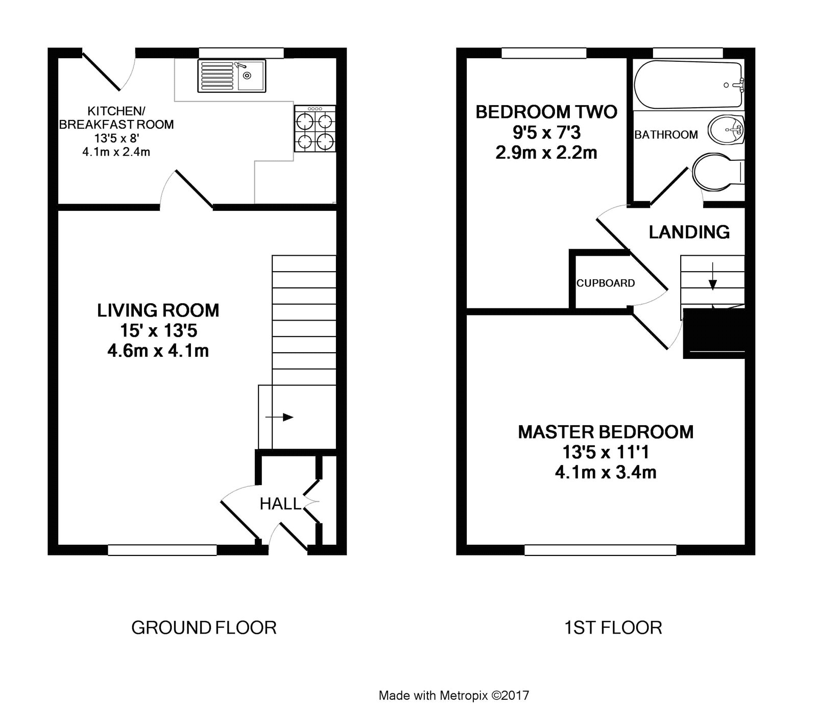 2 Bedrooms Terraced house to rent in Harvard Road, Owlsmoor, Sandhurst, Berkshire GU47