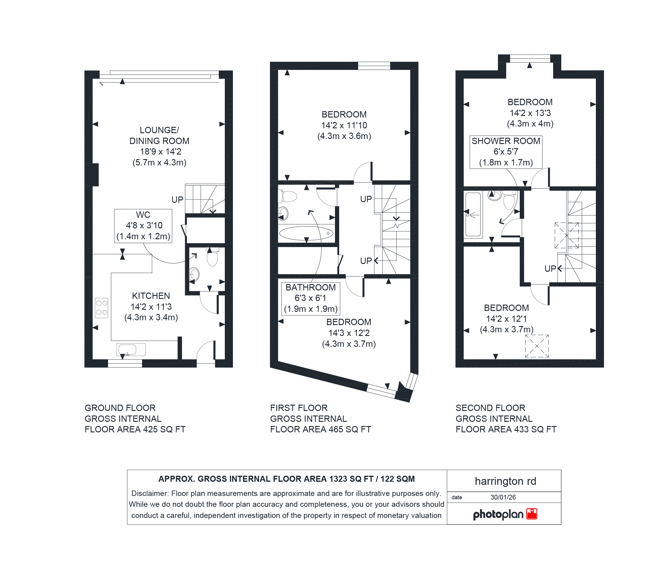 1, Thomas Mews, London floorplan