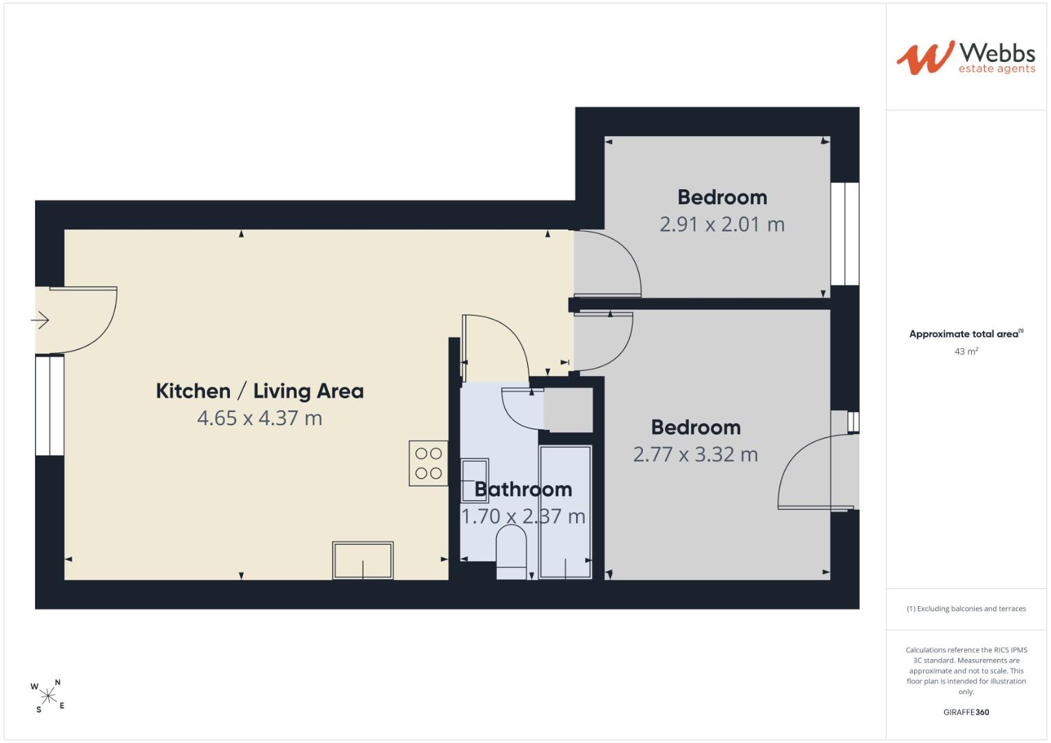 Flat 8 Mary Elizabeth Court, Stafford Street, Cannock floorplan
