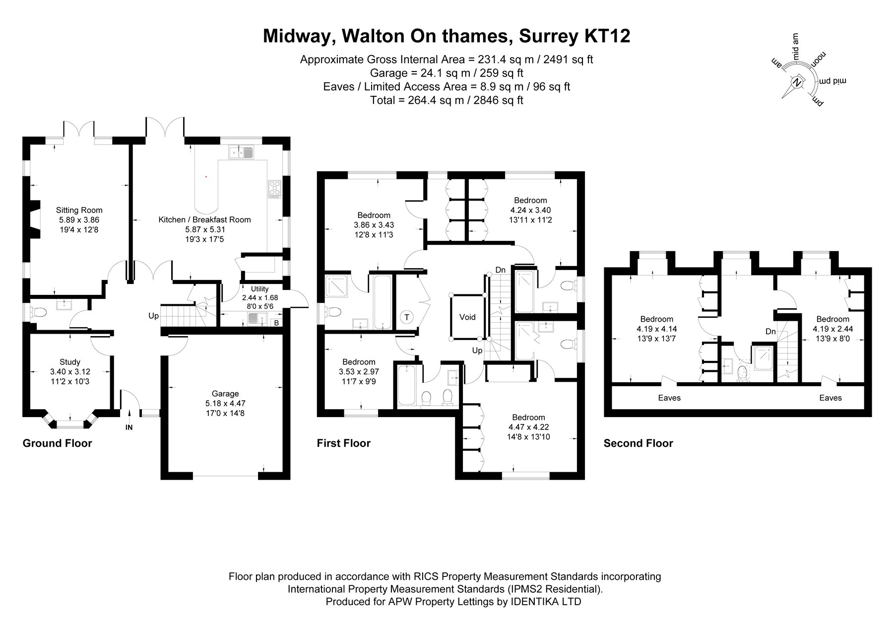 Half A Sixpence,, Midway, Surrey floorplan