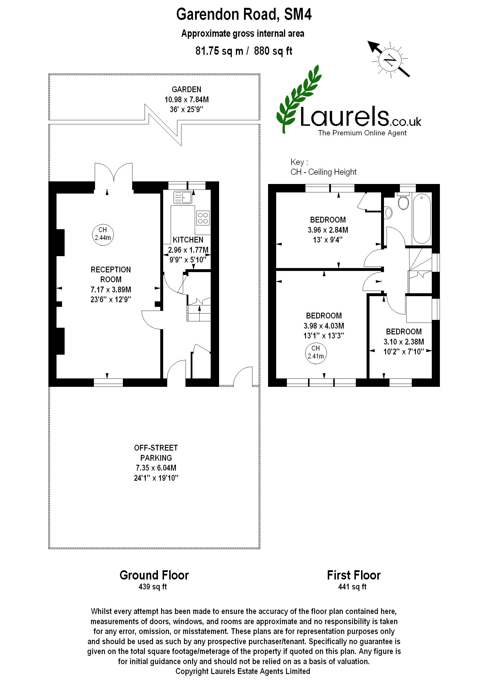 3 Bedrooms End terrace house to rent in Garendon Road, Morden SM4