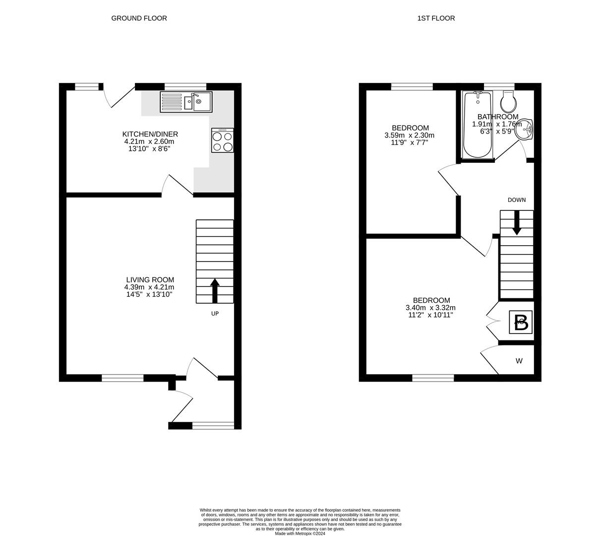 80, Manor Way, Helston floorplan