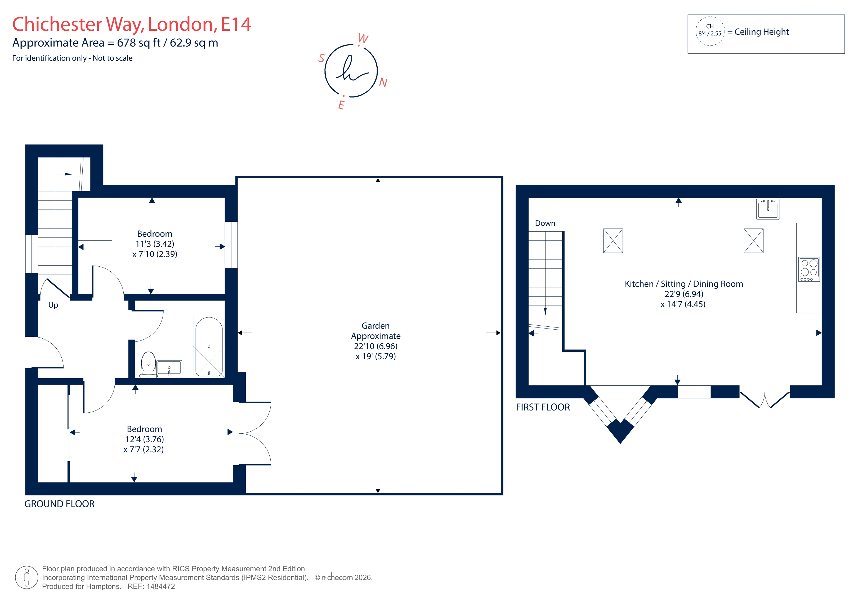 11, Chichester Way, London floorplan