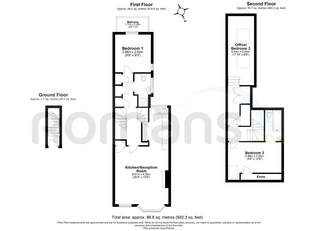 Totteridge Road, High Buckinghamshire HP13, 3 bedroom flat for