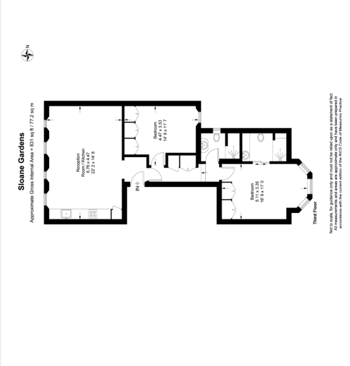 10, sloane gardens, London floorplan