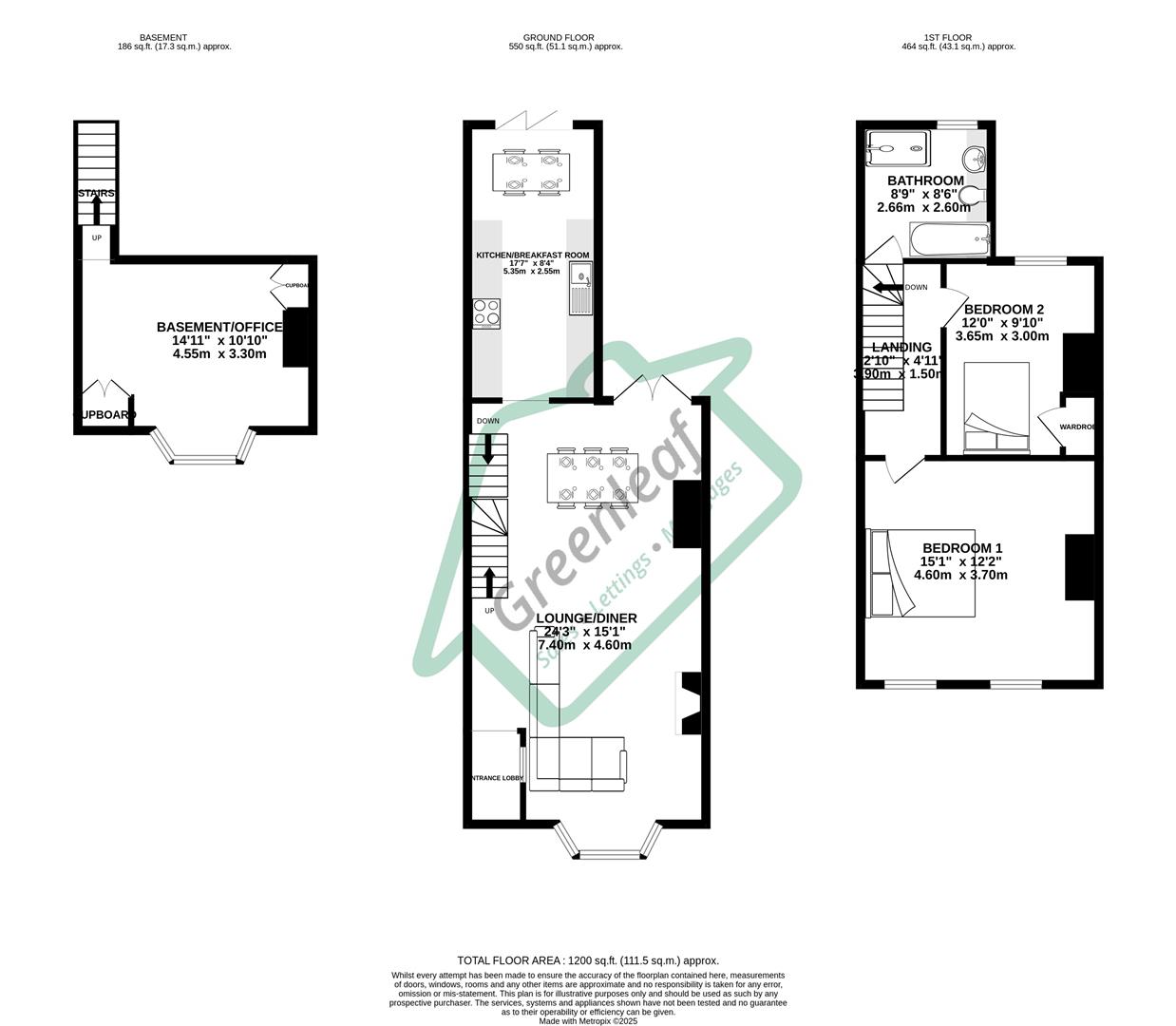 25, Gordon Terrace, Rochester floorplan