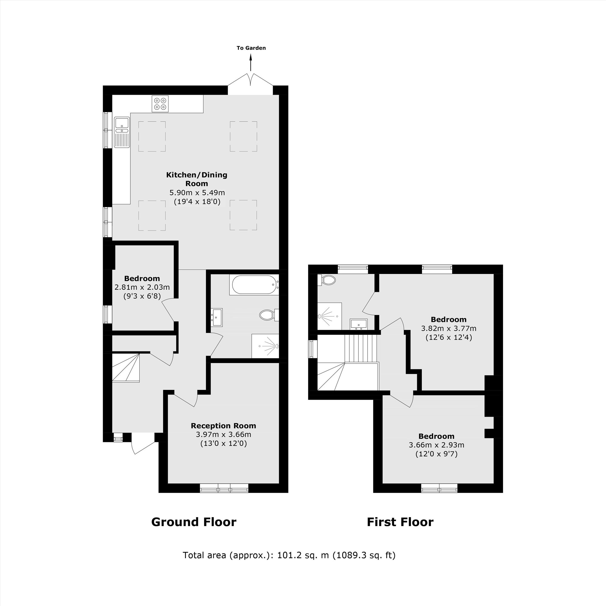 1 Sydenham Cottages, Marvels Lane, London floorplan