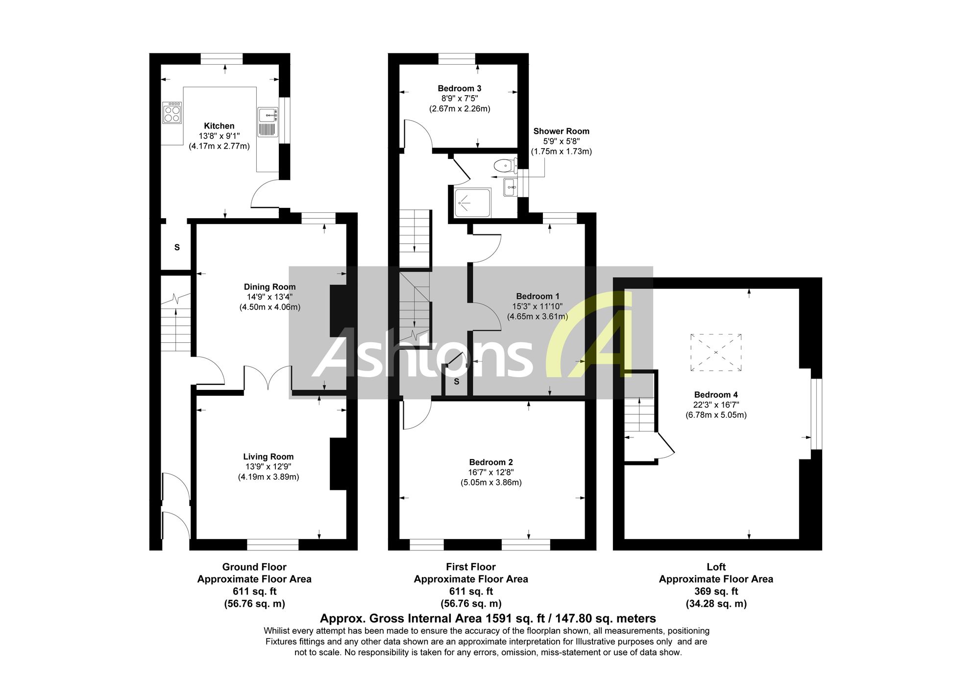 11 Station Road, Wigan floorplan