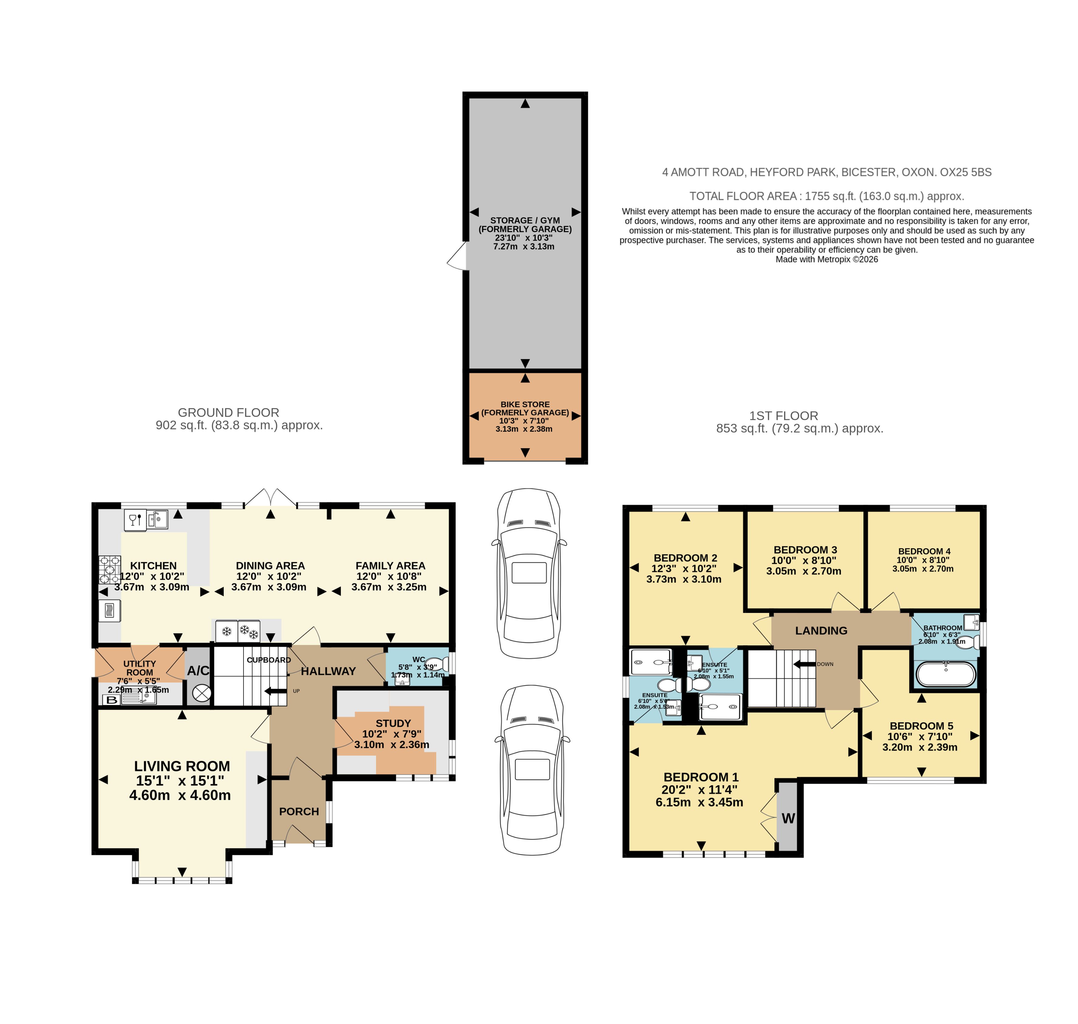4, Amott Road, Bicester floorplan