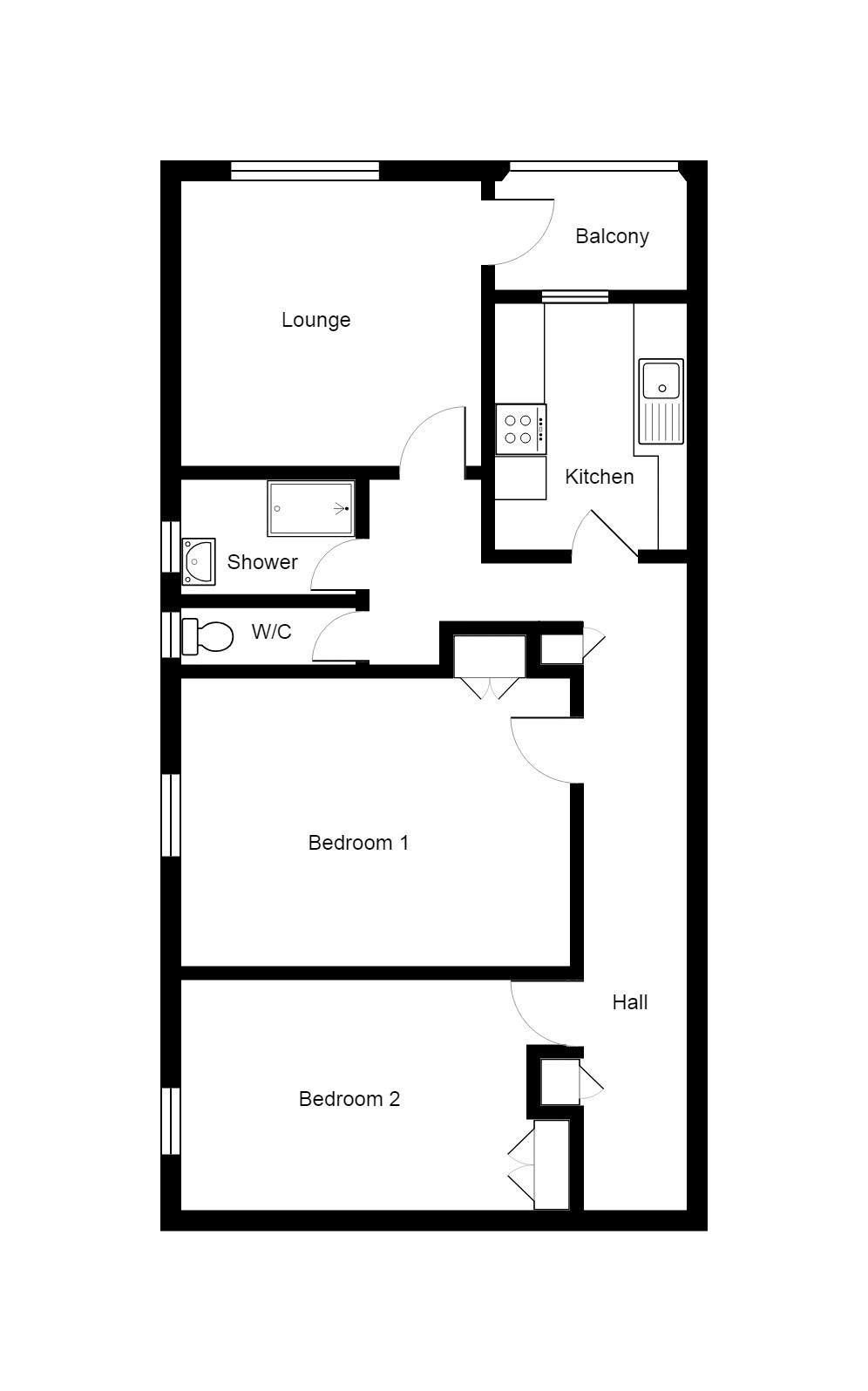 2 Bedrooms Flat to rent in Chilston Road, Tunbridge Wells TN4