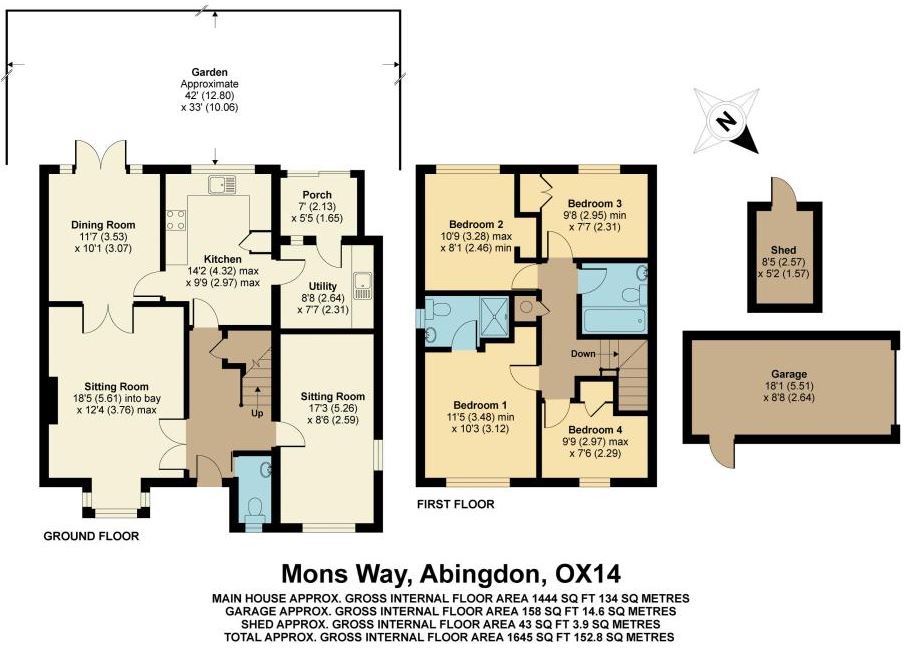 4 Bedrooms Detached house for sale in Mons Way, Abingdon OX14