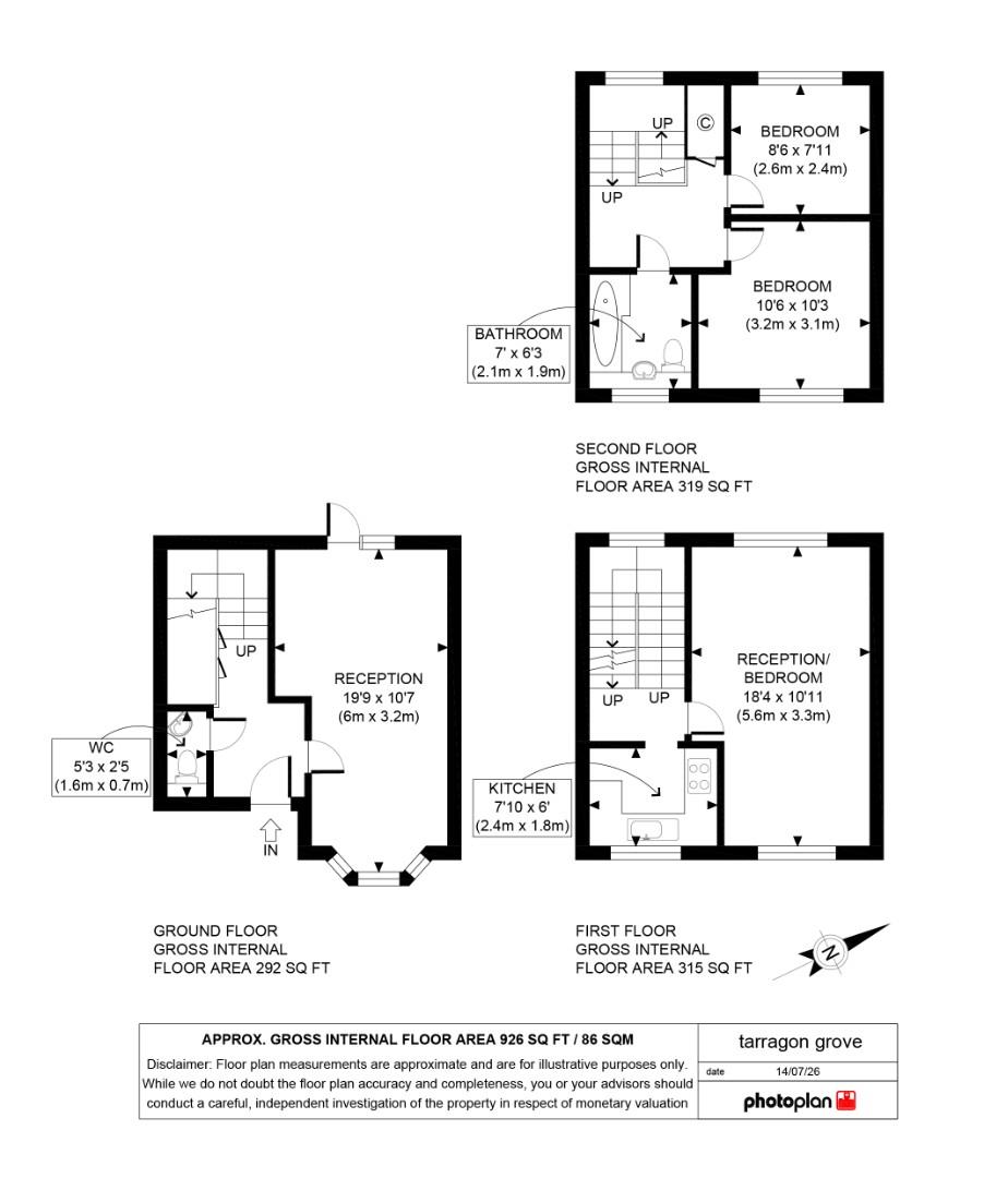 22, Tarragon Grove, London floorplan