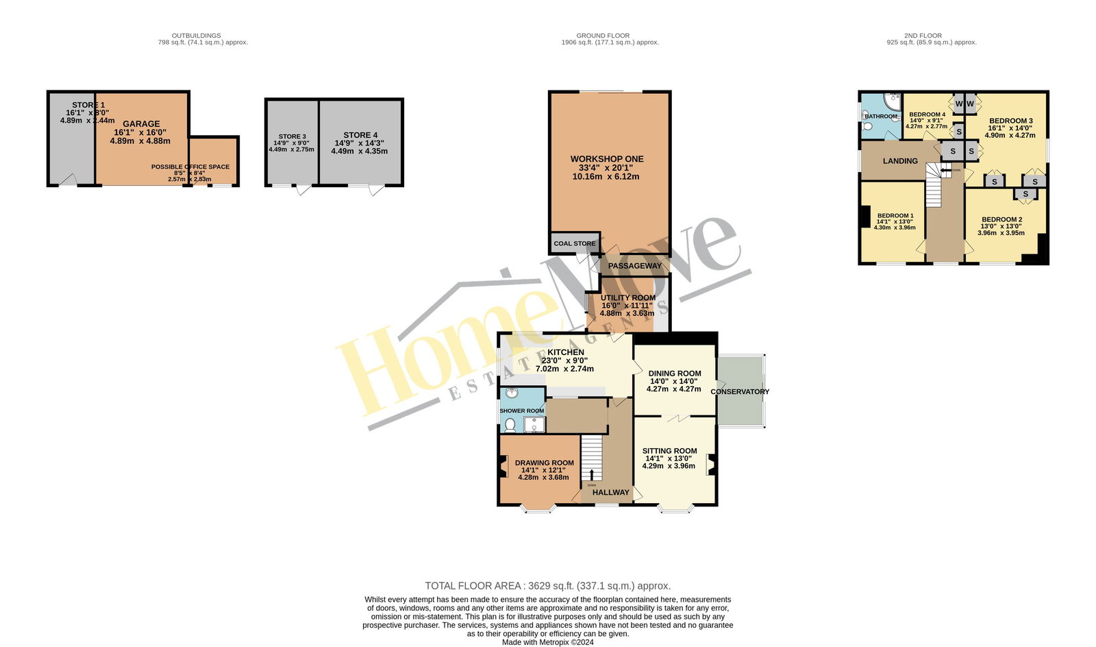 South Grange, Main Road, Louth floorplan