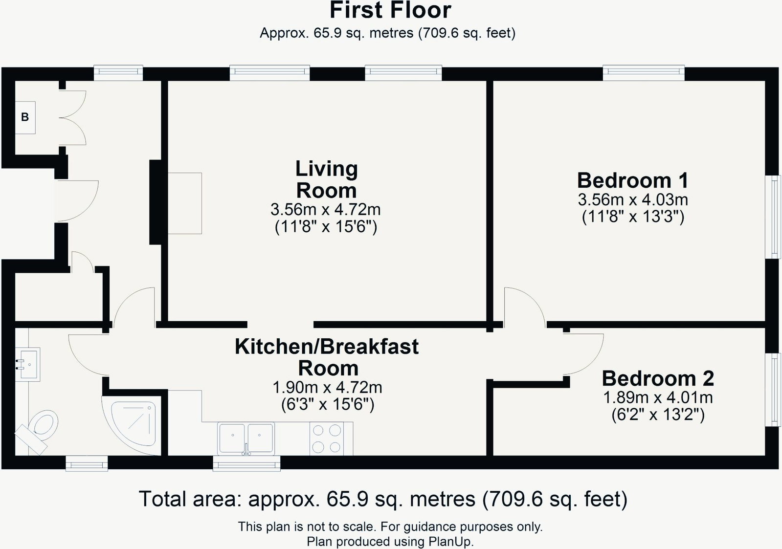 58,Flat 2, Church Street, Cheltenham floorplan