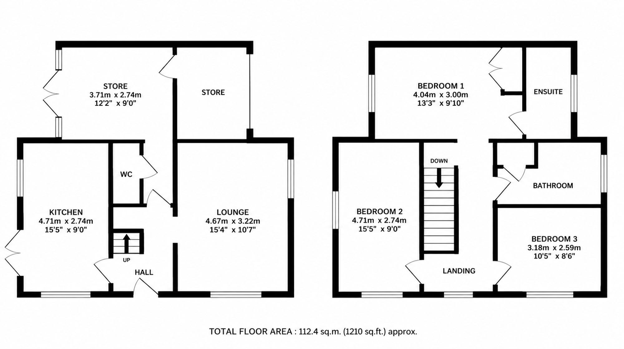 3 Bethany Close, Crowborough floorplan