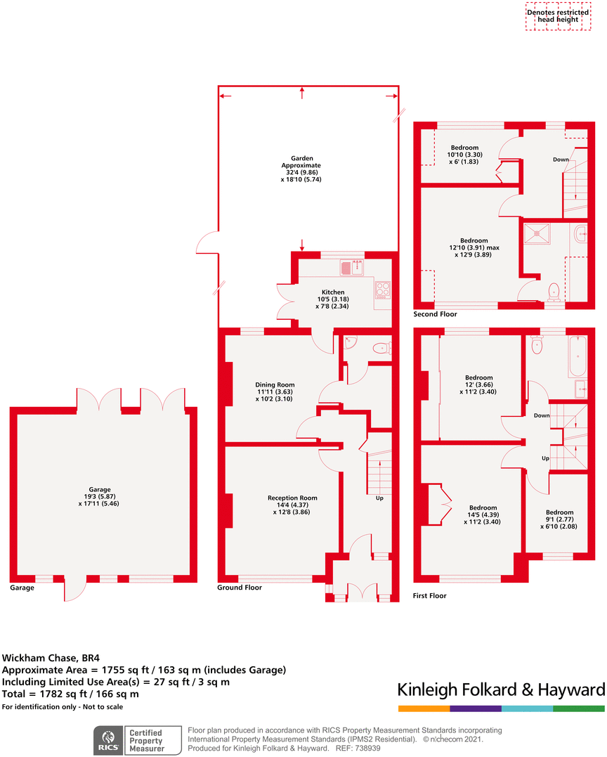 Wickham Chase, West Wickham BR4, 5 bedroom terraced house for sale