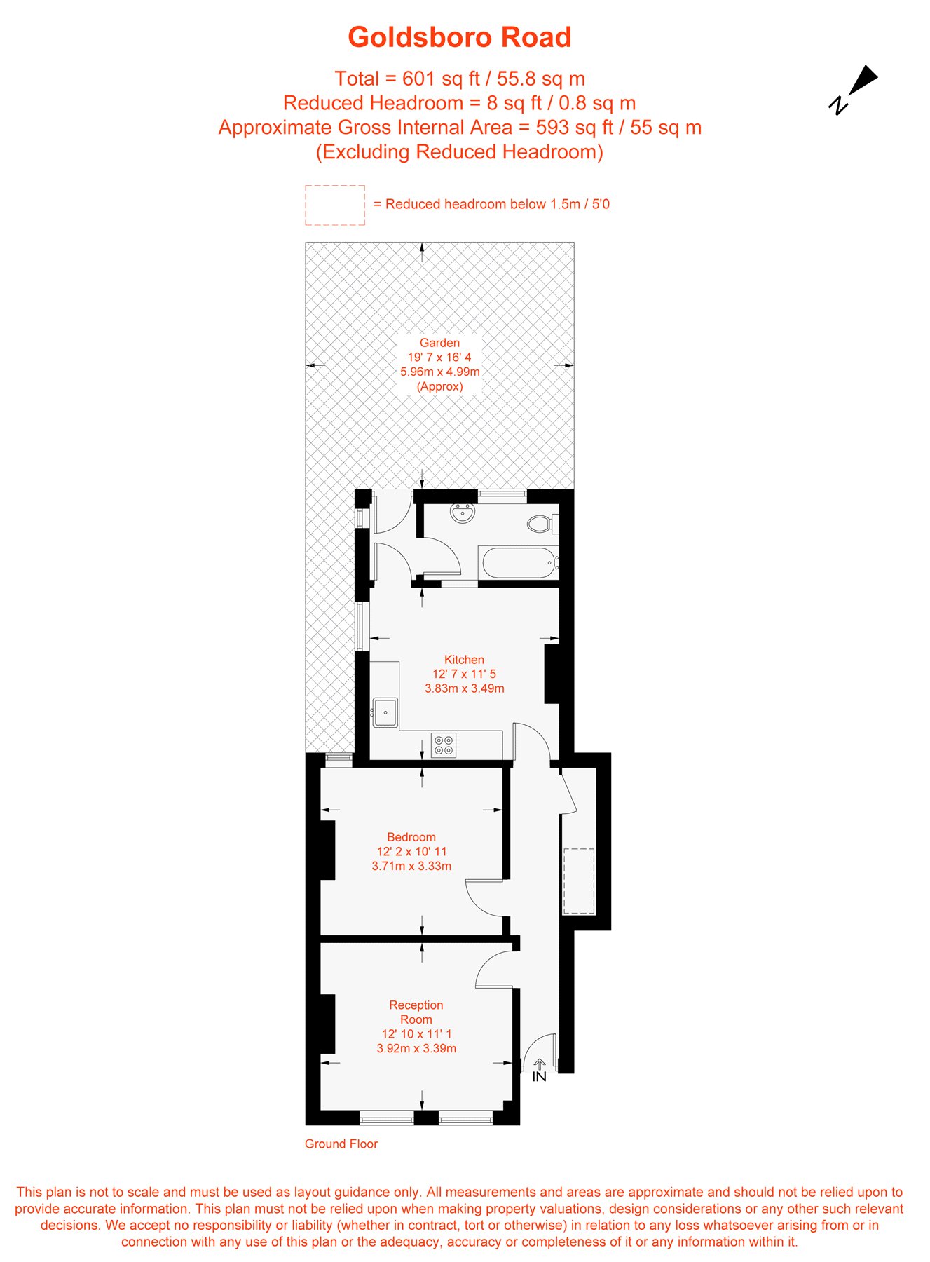 25, Goldsboro Road, London floorplan