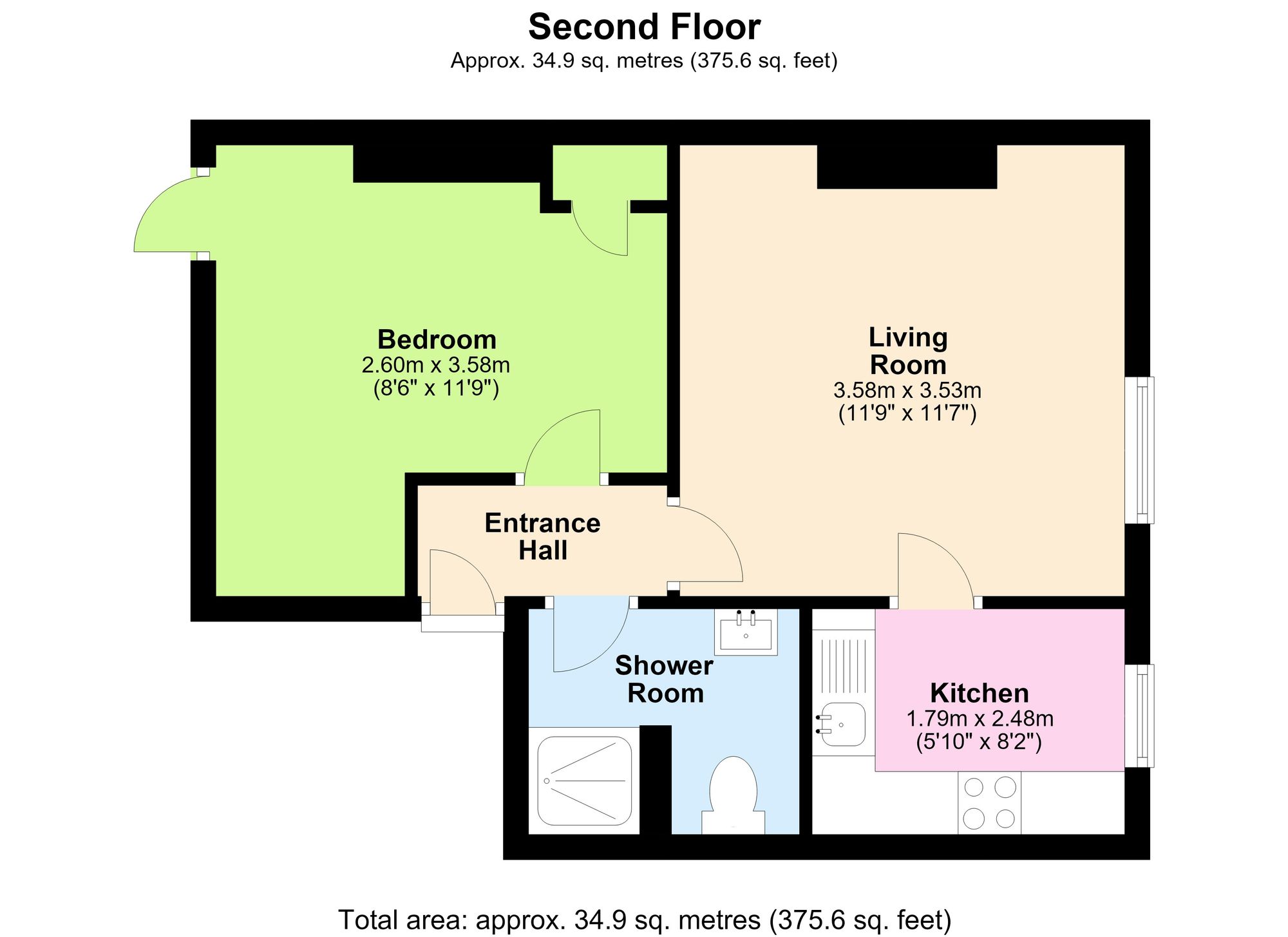 Flat 3 89 Romilly Road, Canton, Cardiff floorplan