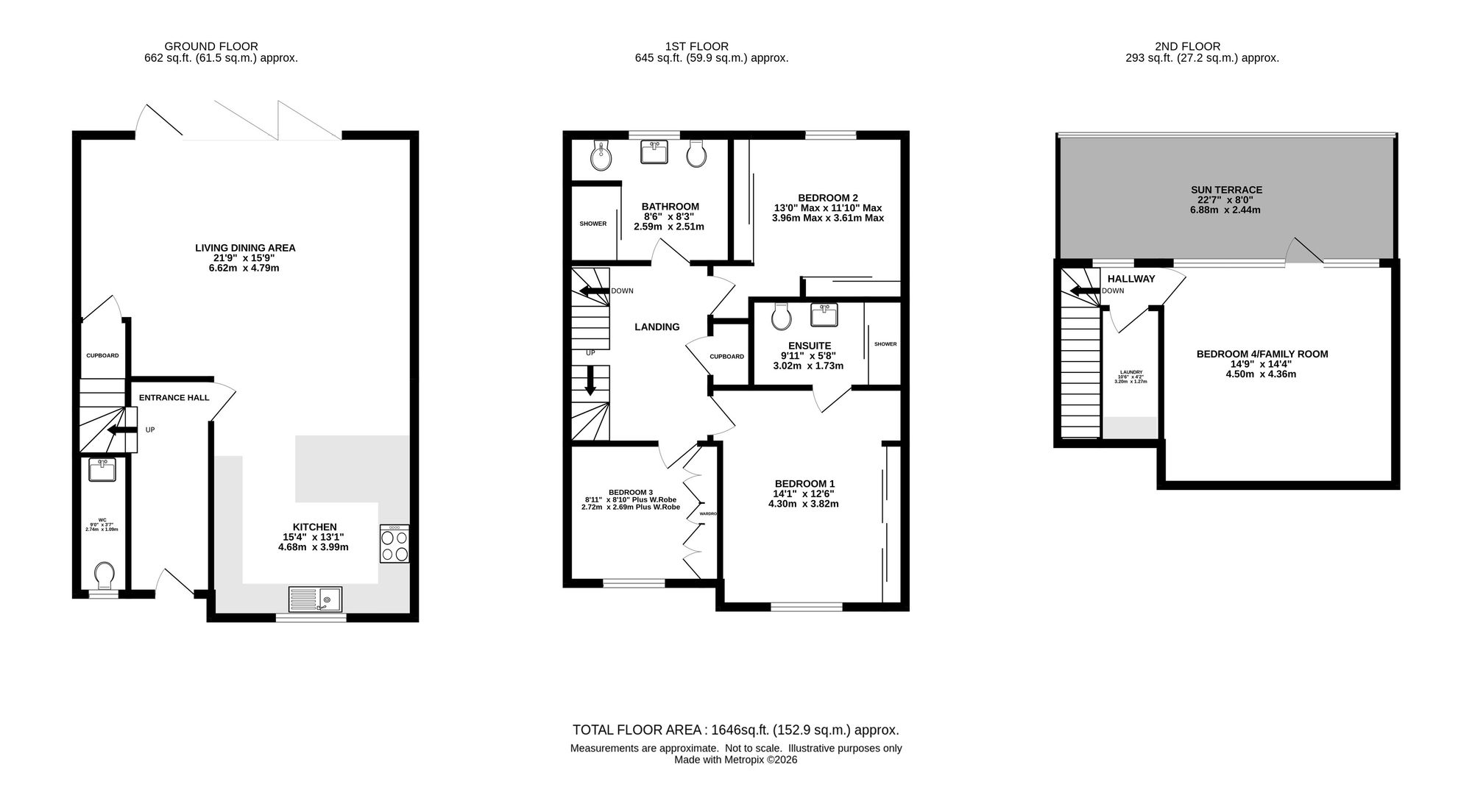 3 South Courtyard, Cheshire floorplan