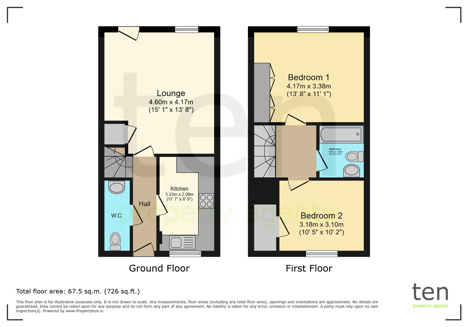 27, Comben Drive, Huntingdon floorplan
