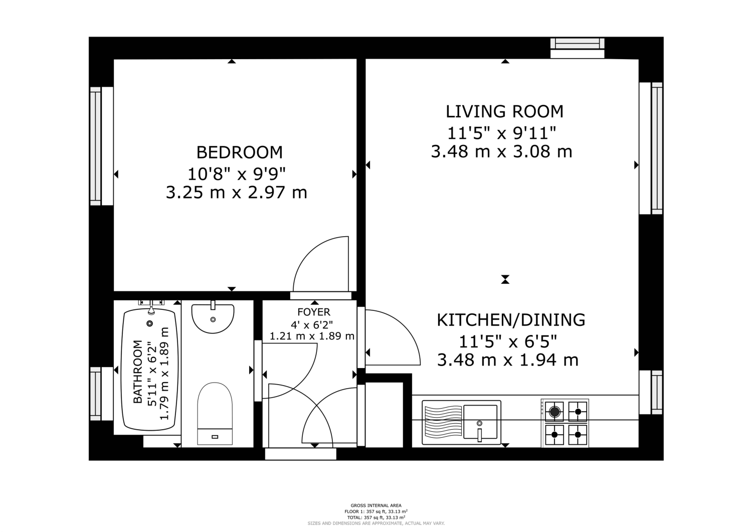 Flat 4, 305 Abingdon Road, Oxford floorplan