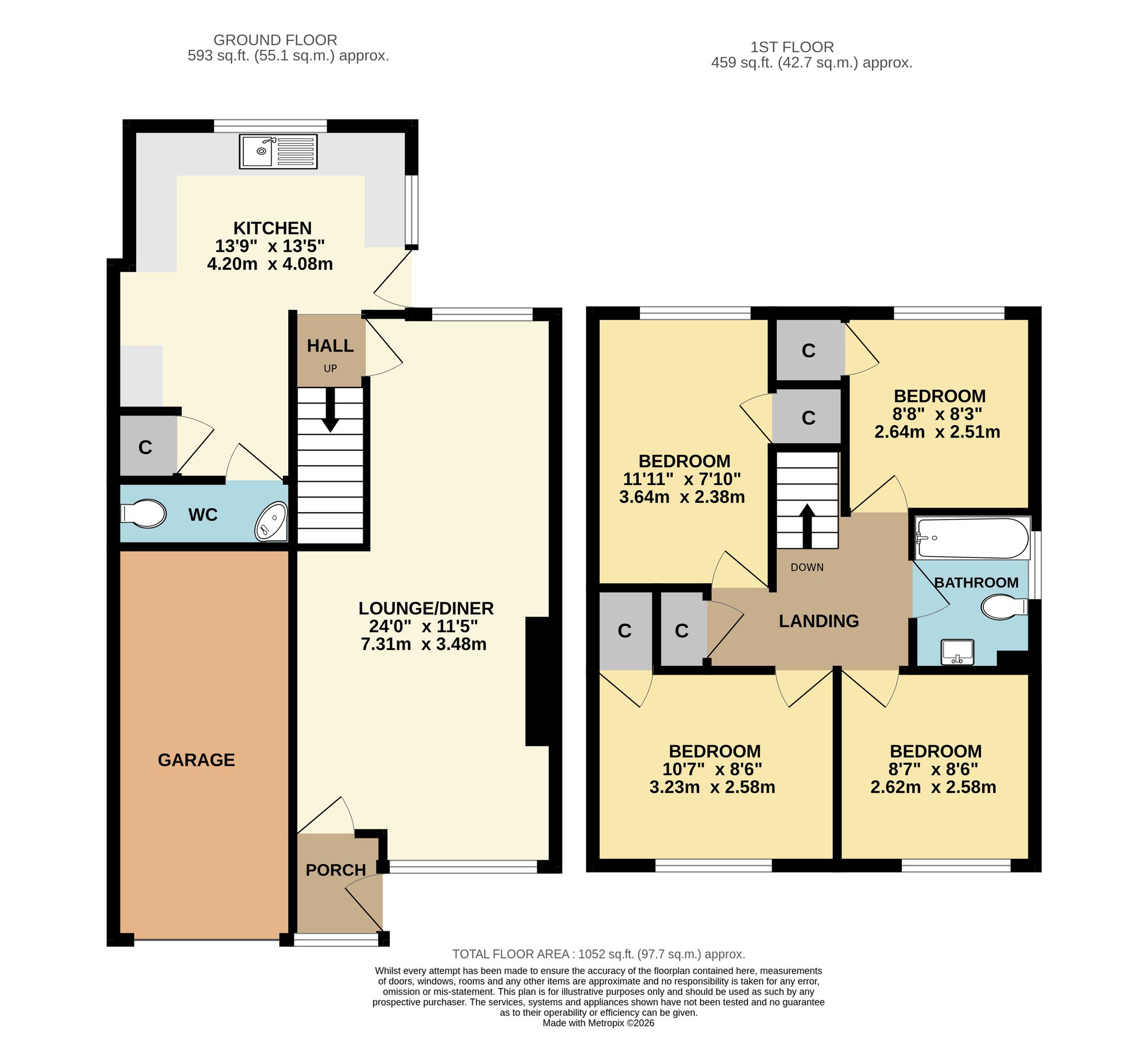 34 Estridge Close, Southampton floorplan