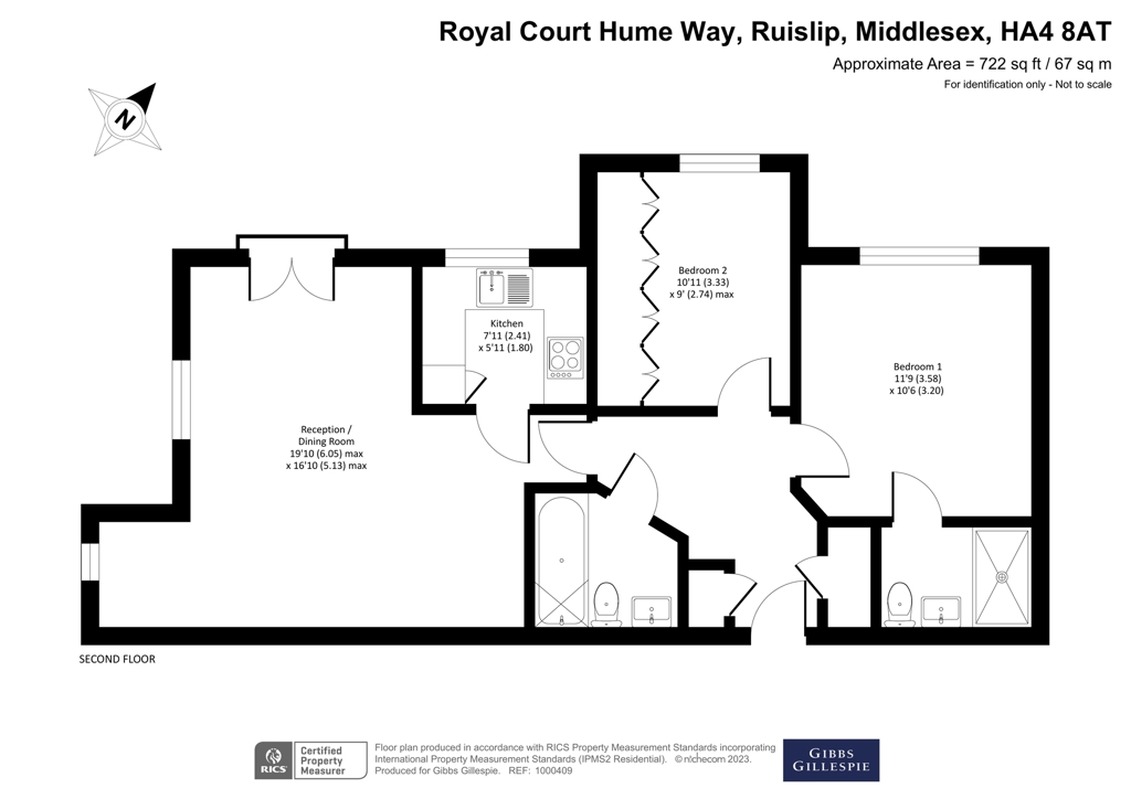 Flat 18, Royal Court,, Hume Way, Middlesex floorplan
