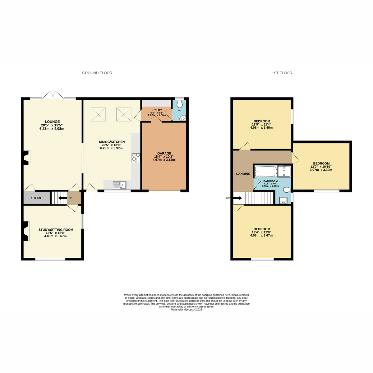 46, The Green, Barton-under-needwood floorplan