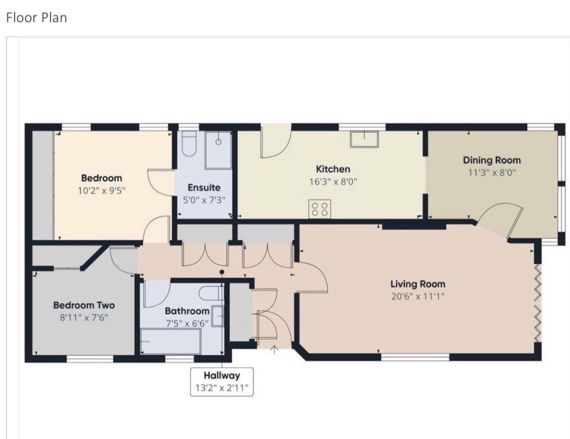 45, Oakleigh Residential Park, Weeley floorplan