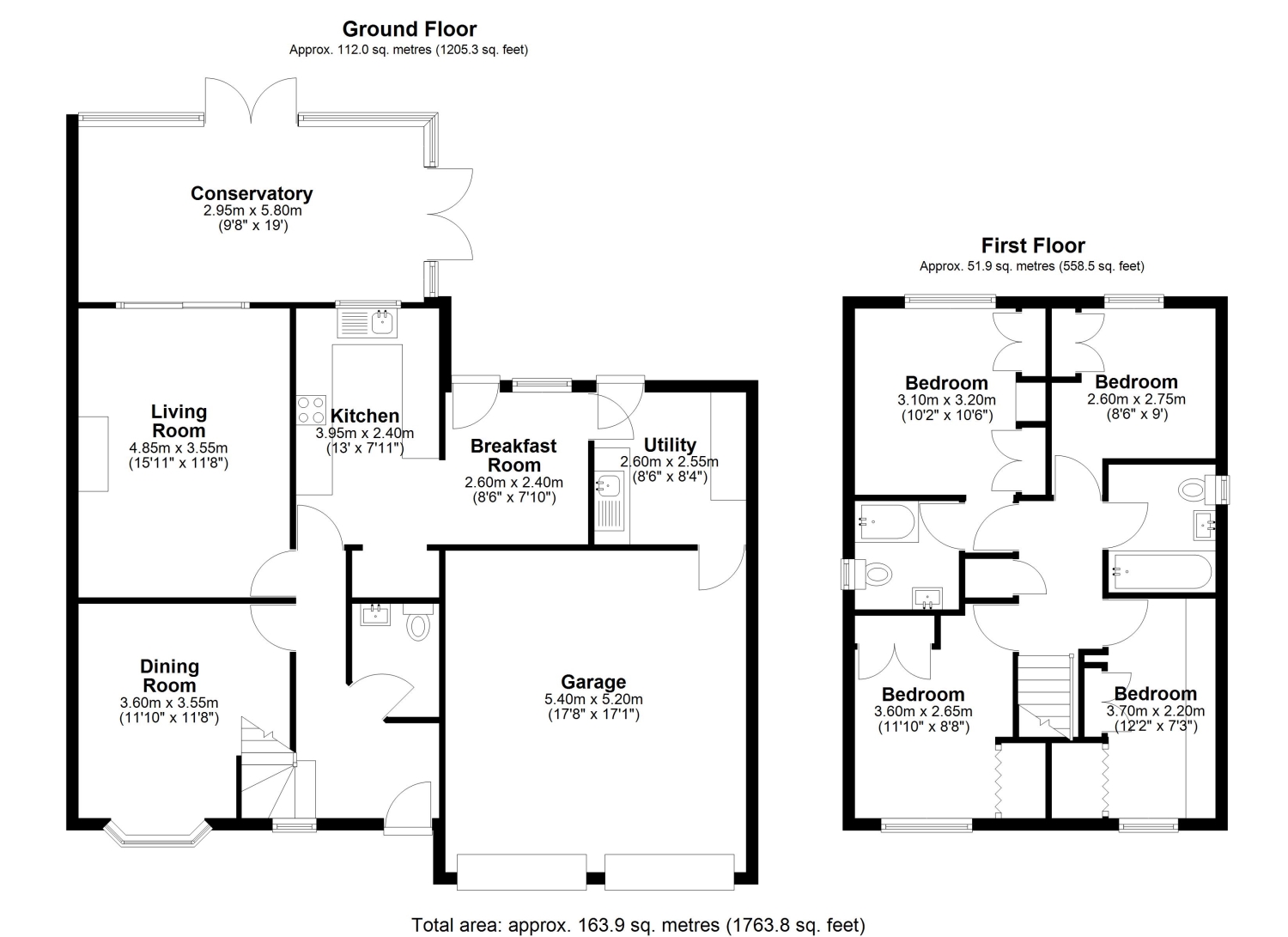 13, Quincy Road, Egham floorplan
