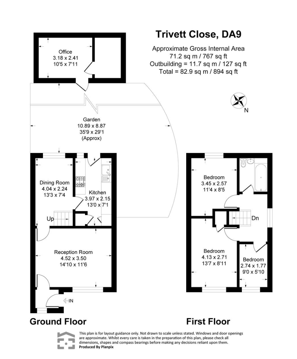 17, Trivett Close, Kent floorplan