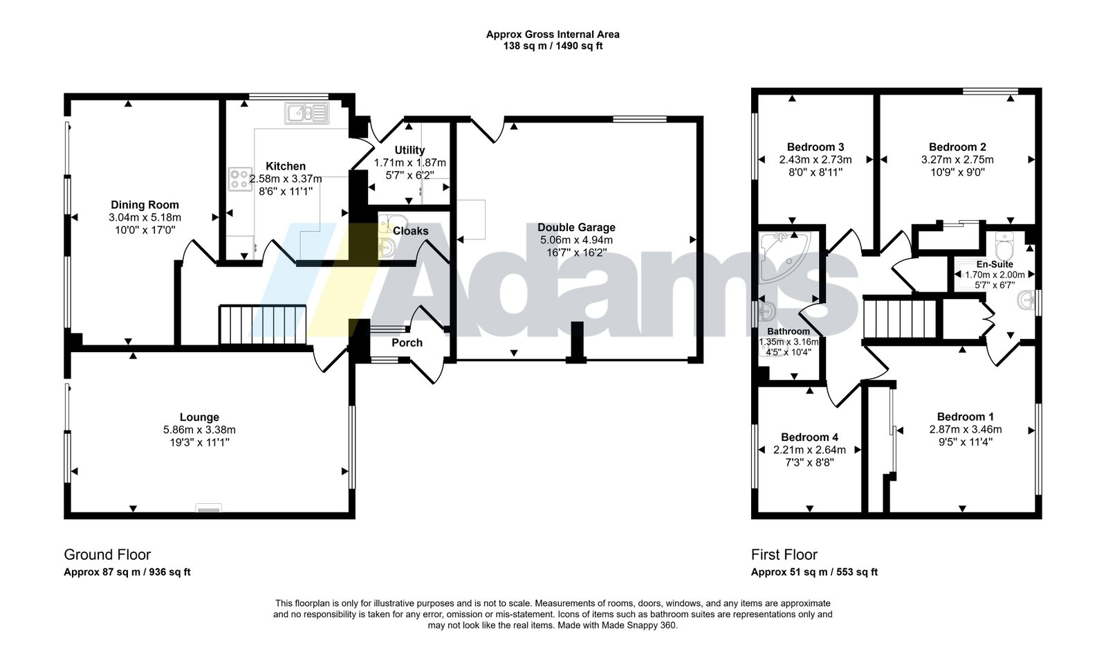 2, Warkworth Close, Widnes floorplan
