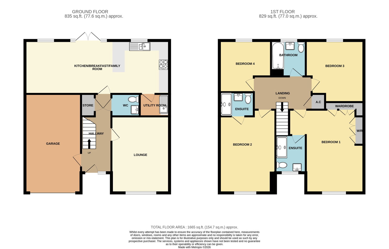 3, Sayles Grove, Lichfield floorplan