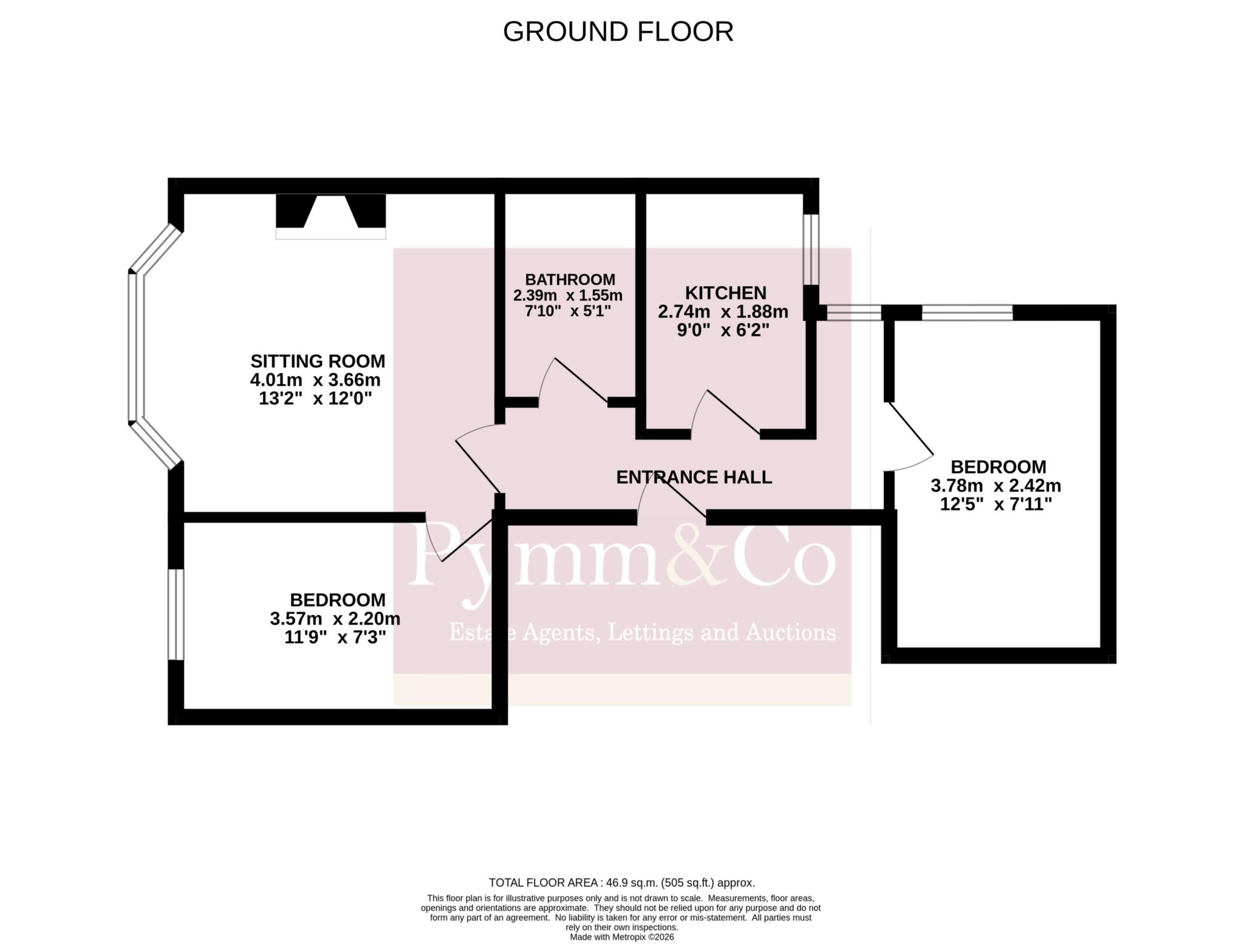 Flat 2, Prince Of Wales Road, Cromer floorplan
