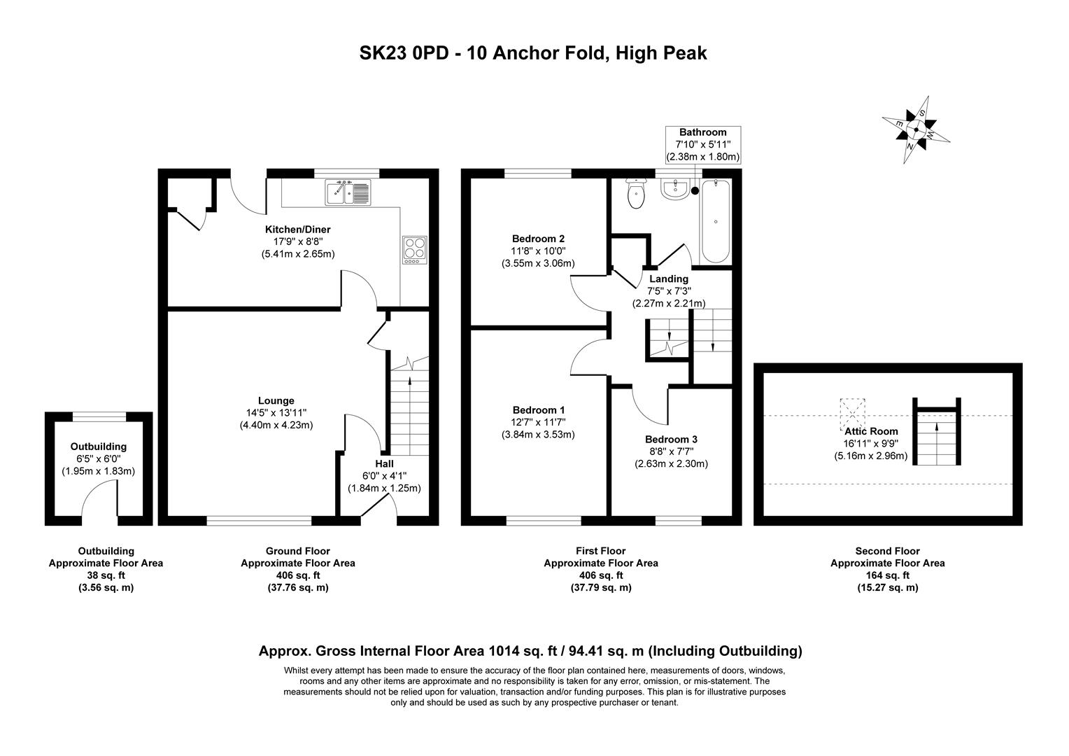 00, Anchor Fold, Chapel-En-Le-Frith floorplan