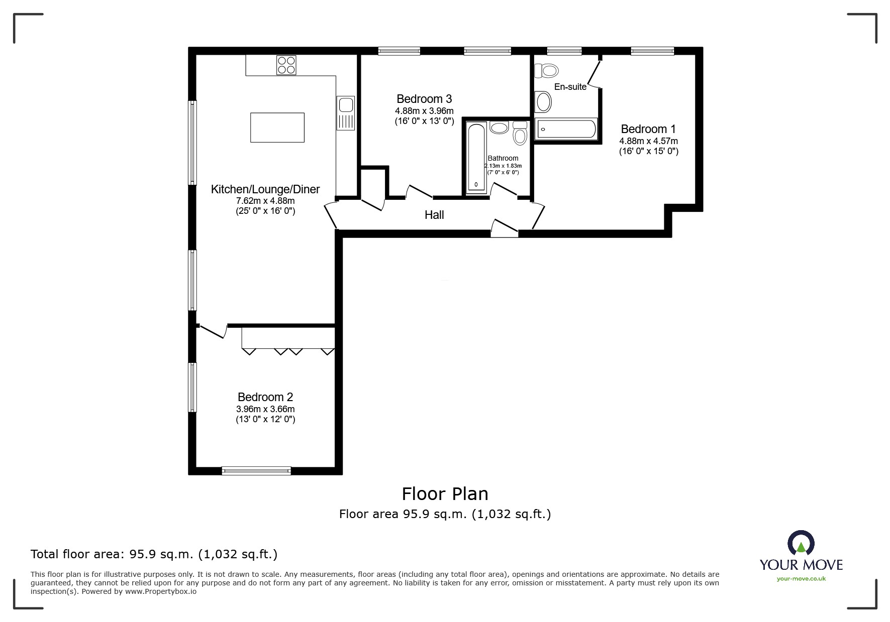 Apartment 318, St. Georges Mill, 9, Wimbledon Street, Leicestershire floorplan