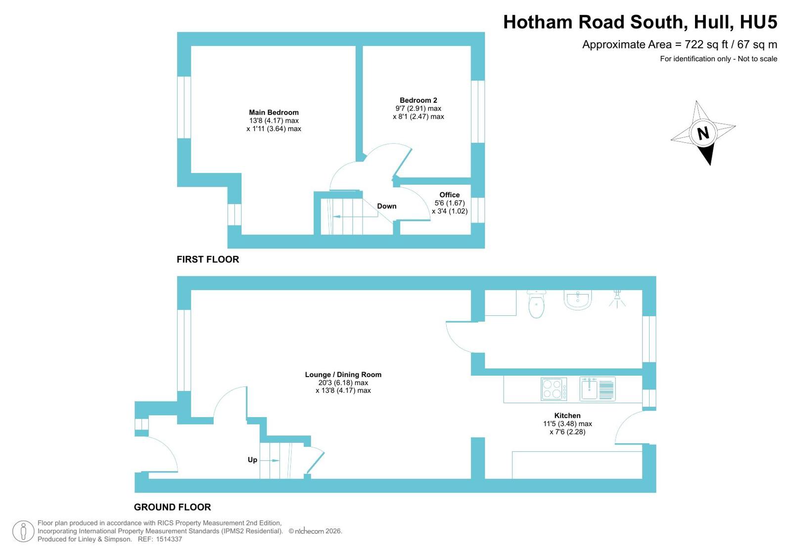 610, Hotham Road South, Hull floorplan