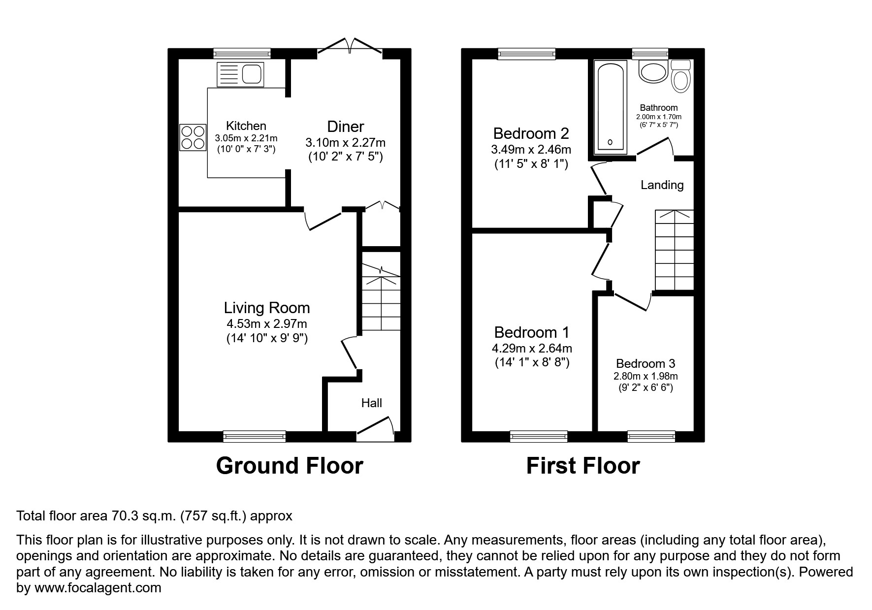 2, The Close, South Cerney floorplan