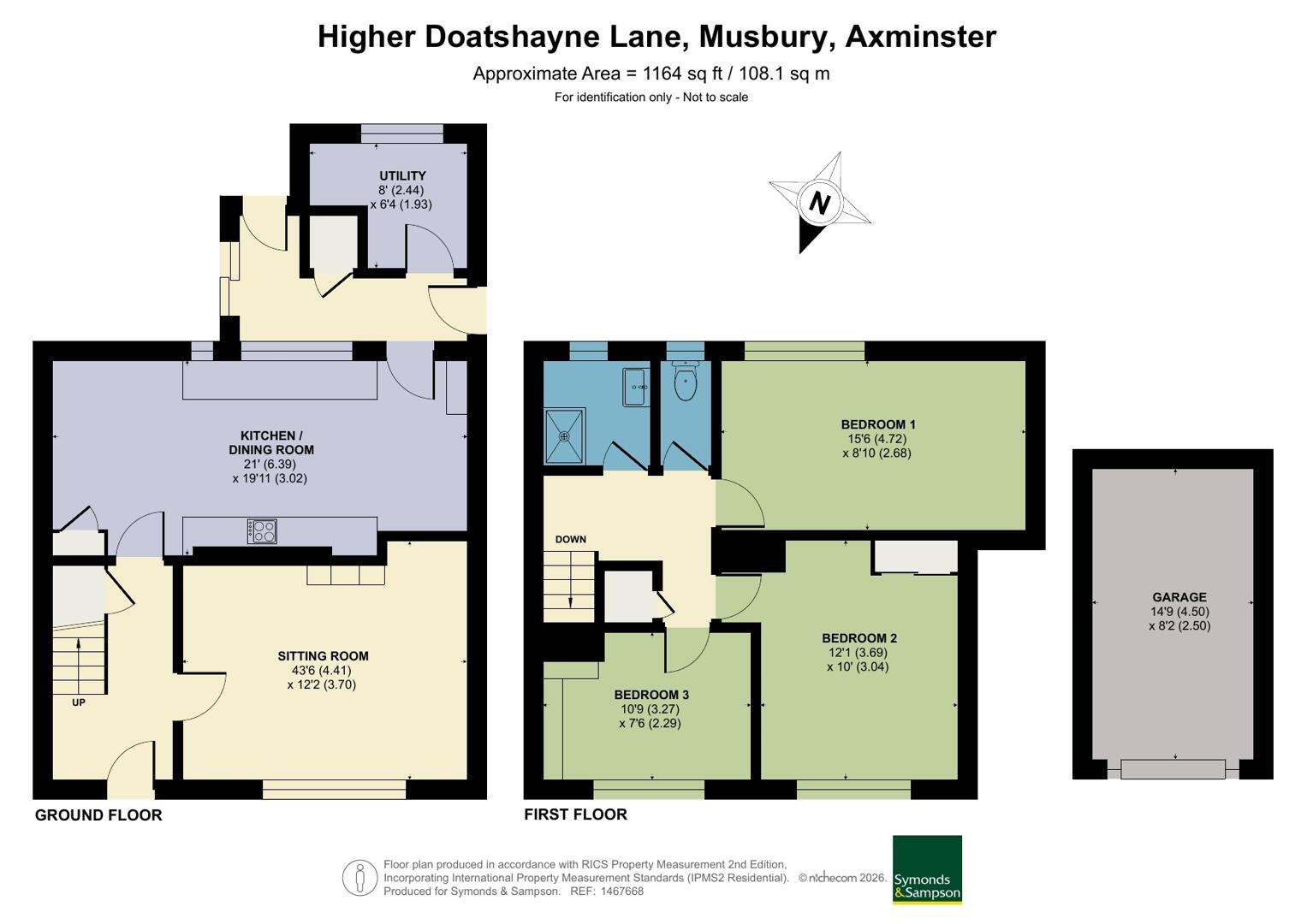 12, Higher Doatshayne Lane, Axminster floorplan