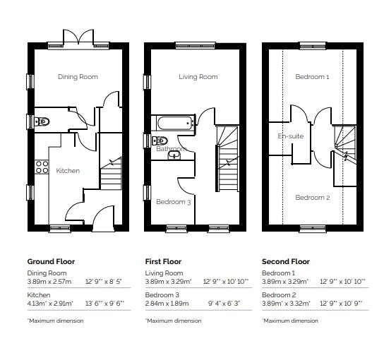 Fletton Folly - Plot 175, 40, Gilbert Mead, Peterborough floorplan