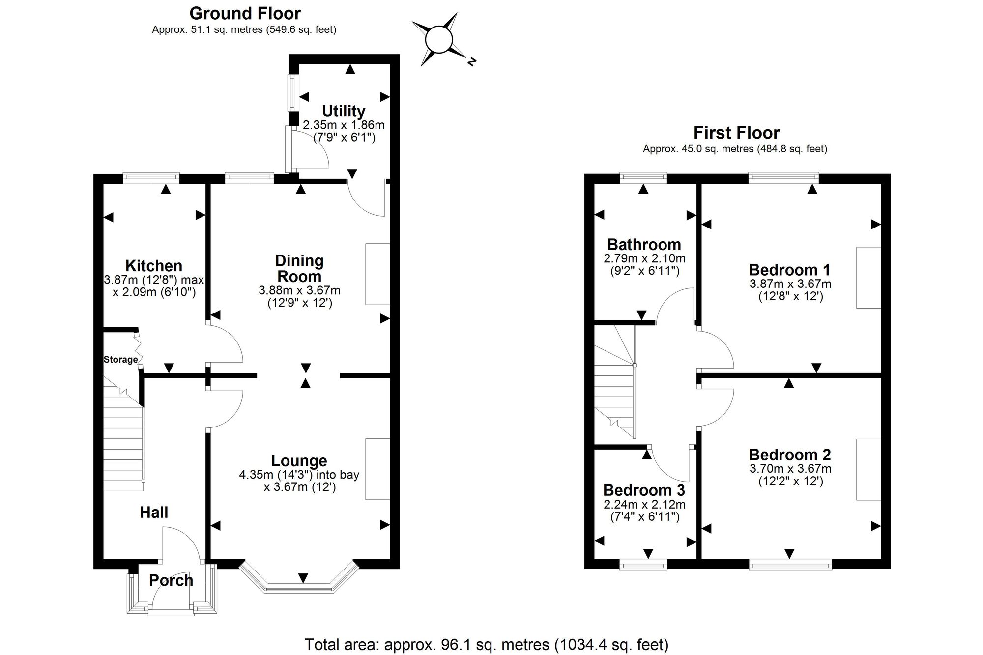 2 Grove Bank, Frodsham floorplan