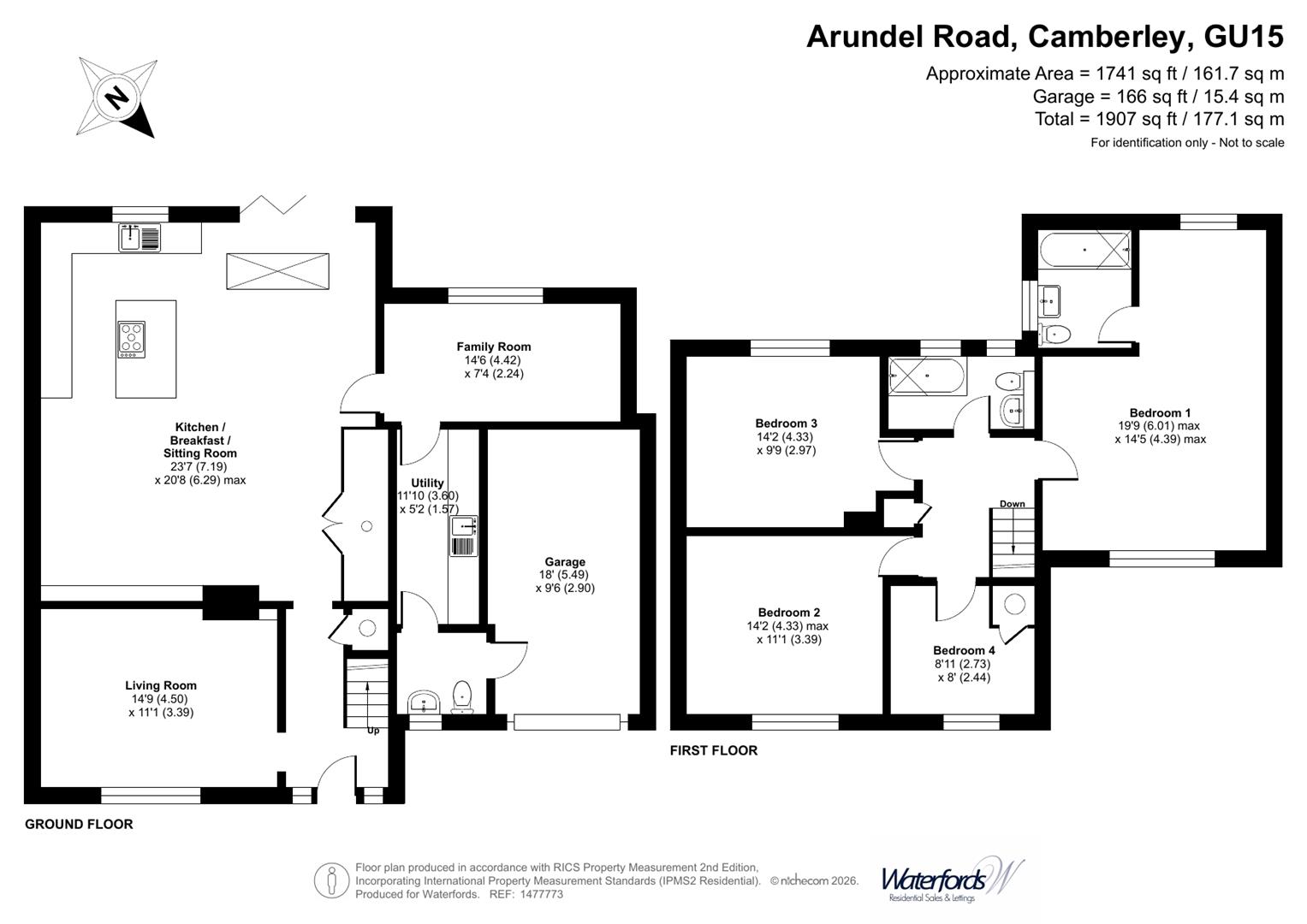 33, Arundel Road, Camberley floorplan