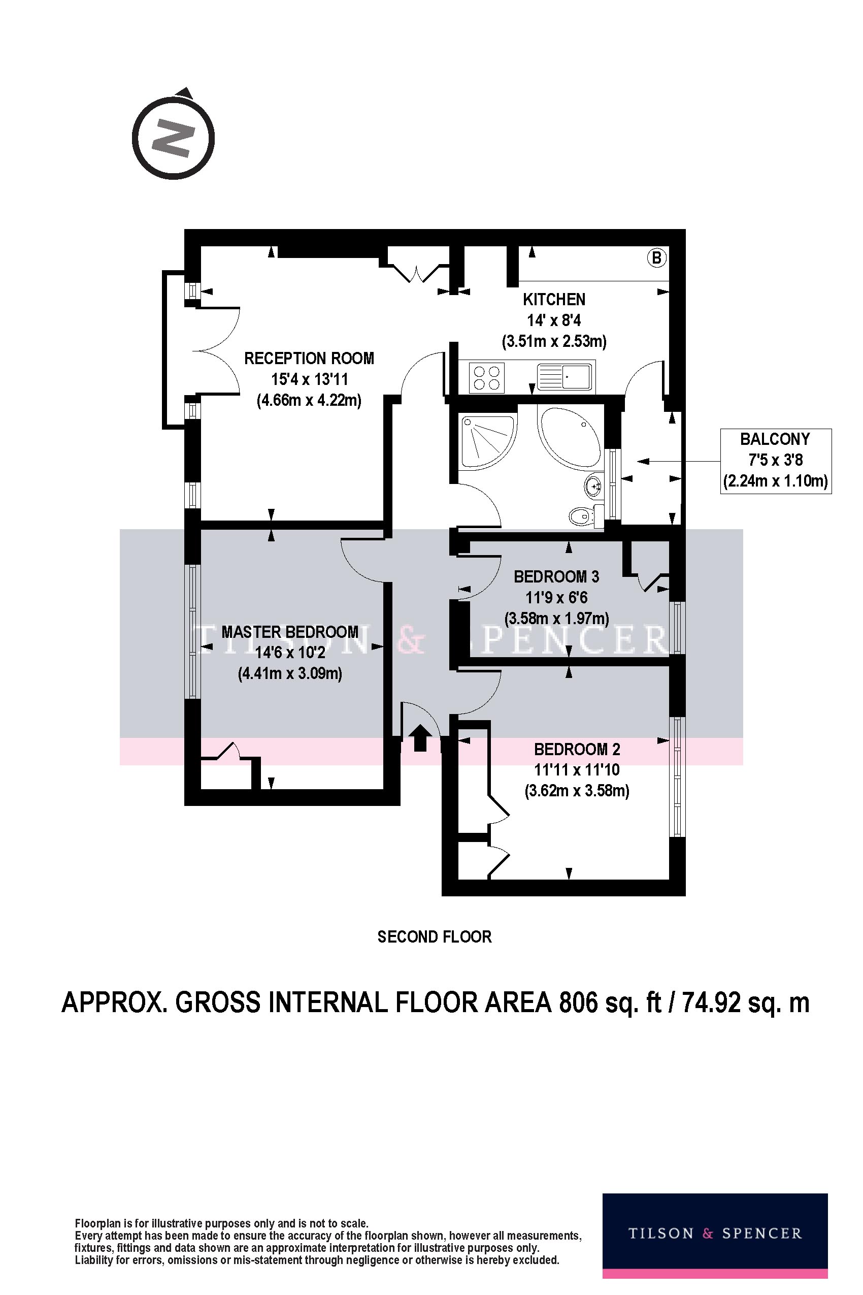 58, Cornwall Road, London floorplan