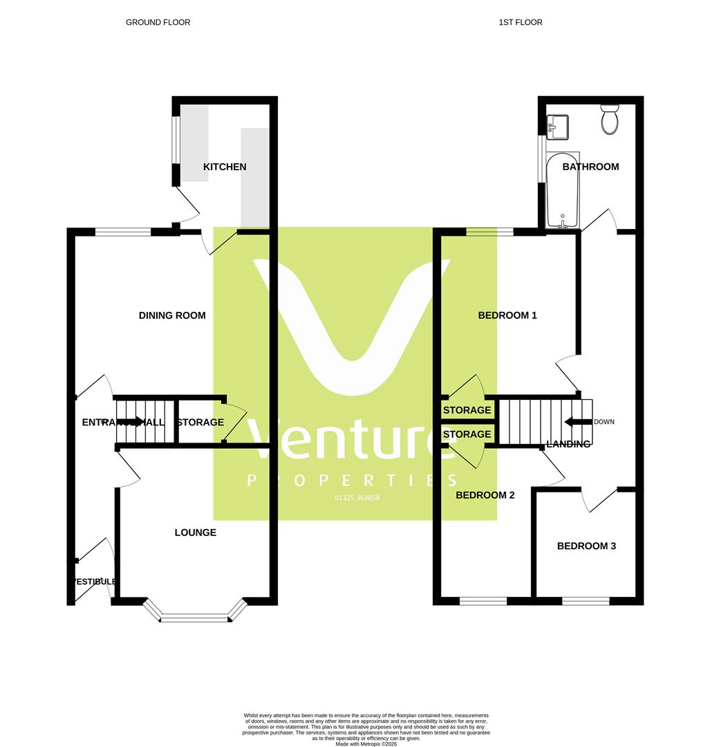 11, Holmwood Grove, Darlington floorplan